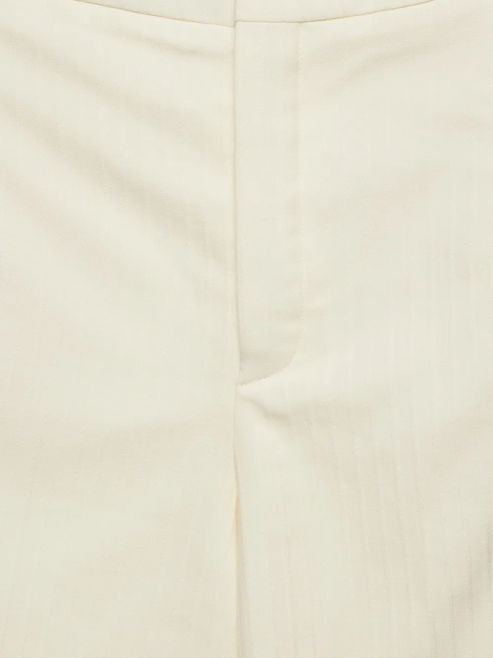Pre-owned Saint Laurent Wool Pleated Shorts In Neutral