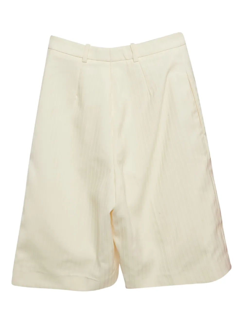 Saint Laurent Pre-Owned Geplooide shorts - Beige