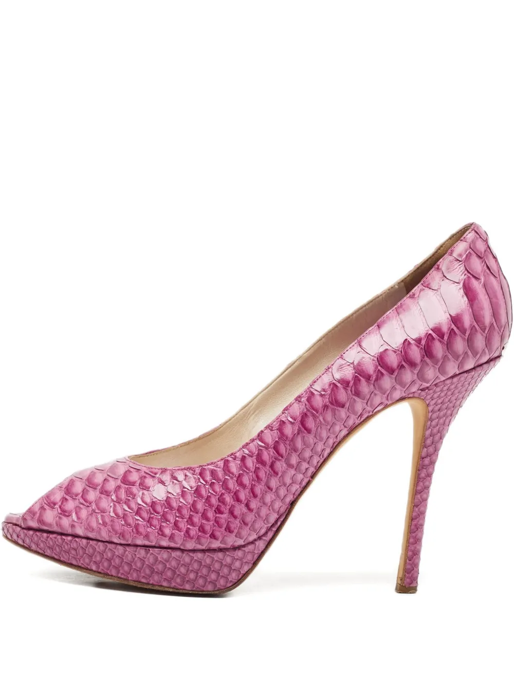 Christian Dior Pre-Owned Miss Dior Peeptoe-Pumps 110mm - Rosa
