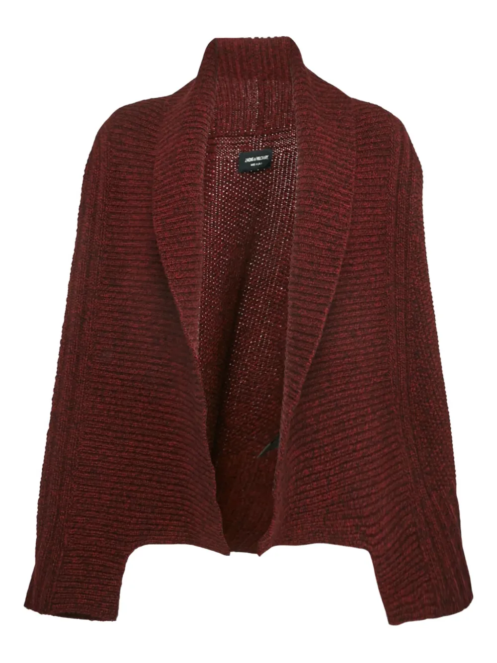 Pre-owned Zadig & Voltaire Open-front Cardigan In Red