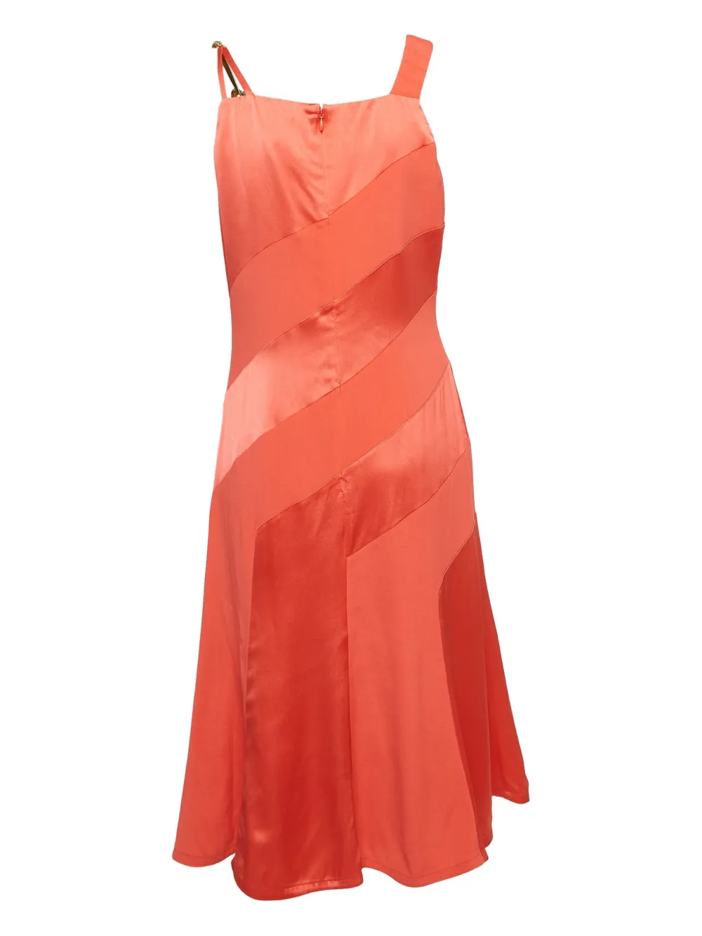 Just Cavalli Vintage Satijnen jurk met vlakken - Rood