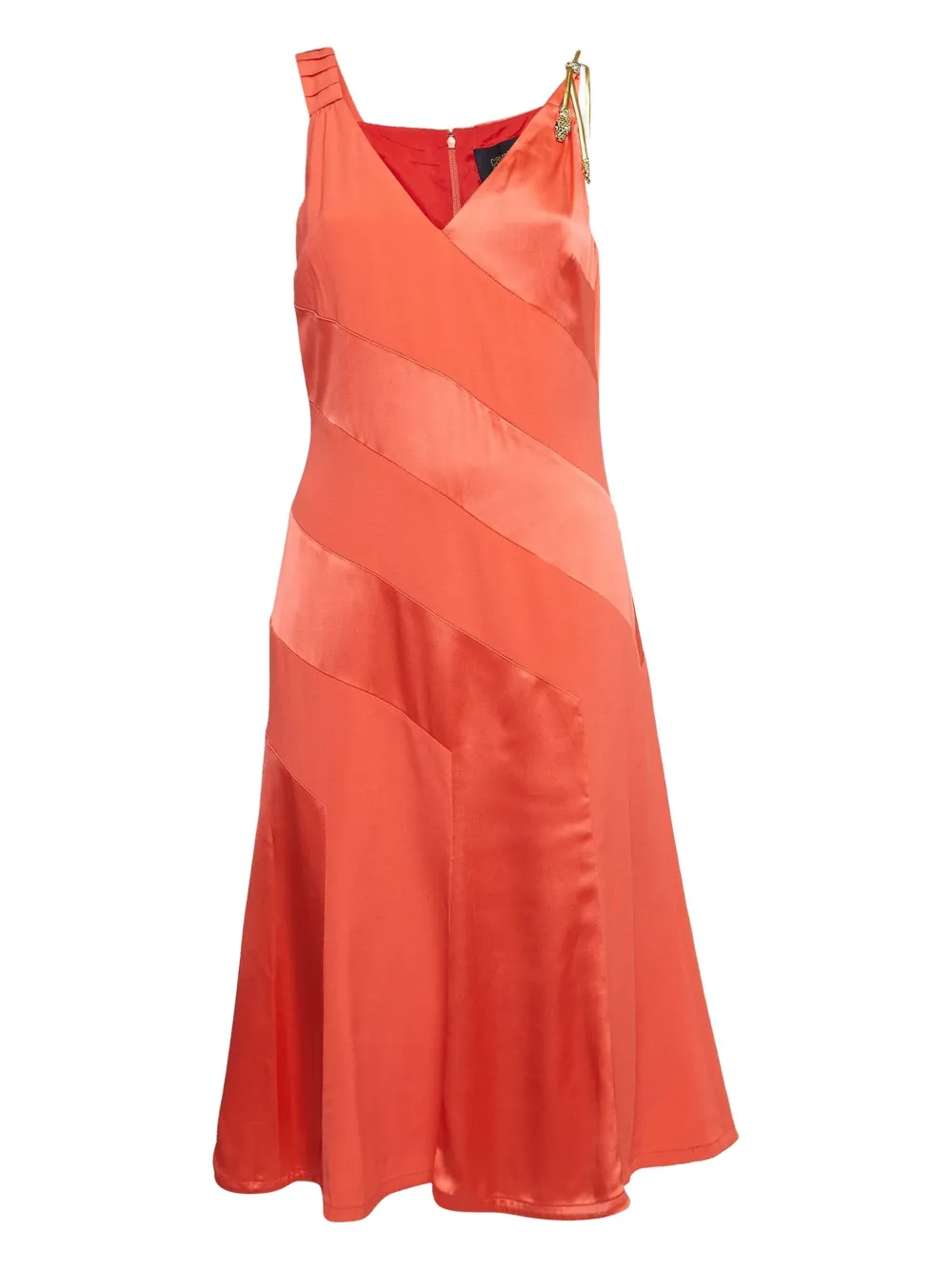 Just Cavalli Vintage サテンパネル ドレス - レッド Just Cavalli Vintage サテンパネル ドレス - レッド
