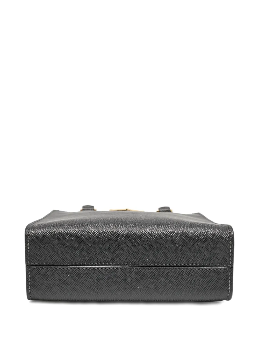Prada Pre-owned Leather Mini Tote Bag in Black, view 3
