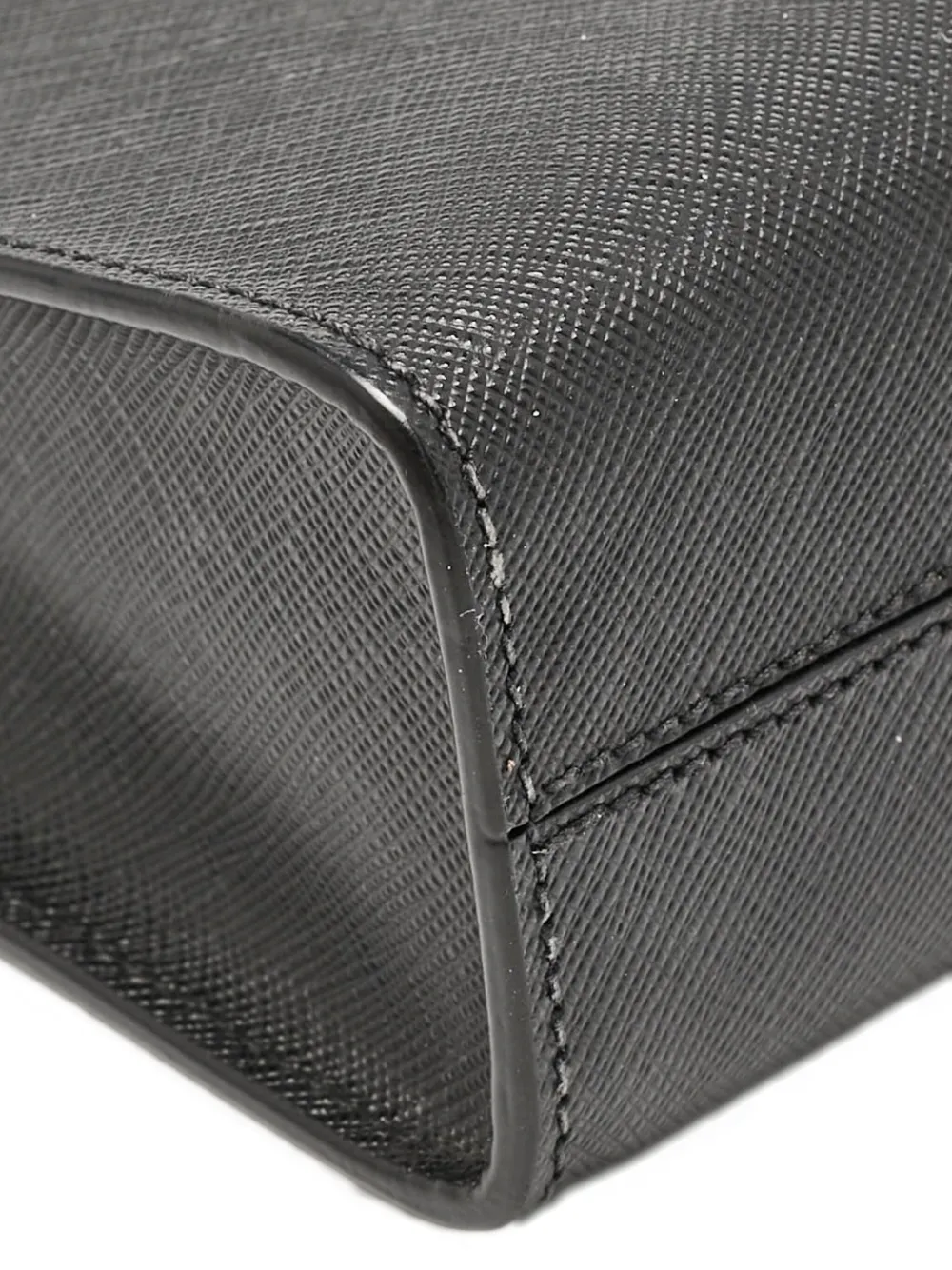 Prada Pre-owned Leather Mini Tote Bag in Black, view 5