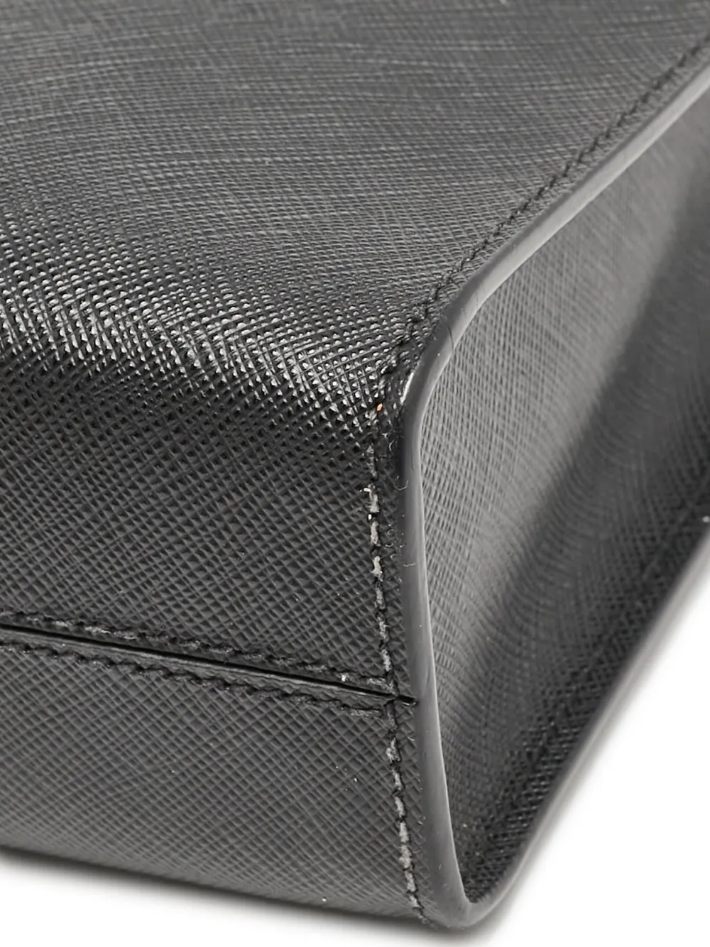 Prada Pre-owned Leather Mini Tote Bag in Black, view 4