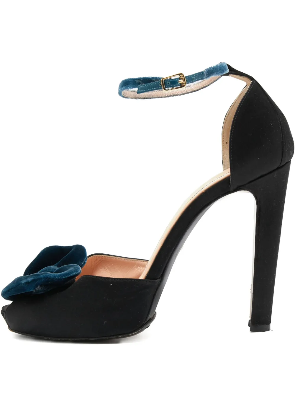 Nº21 Sandalen aus Satin mit Schleifendetail 125mm - Schwarz