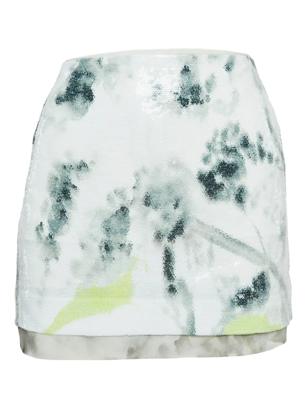 Diane Von Furstenberg Vintage sequin floral skirt | Green | Image 1