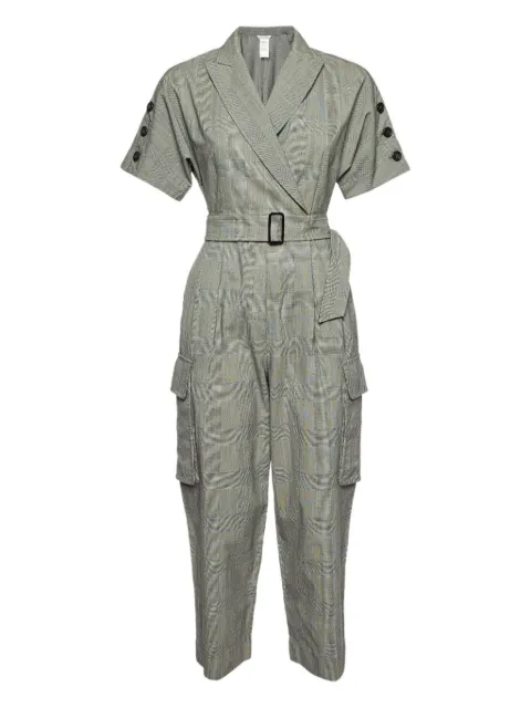 Max Mara checked belted jumpsuit