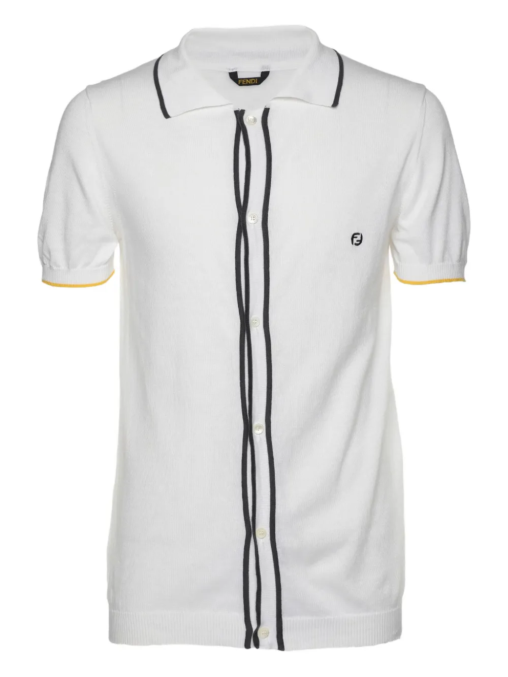 Fendi Pre-Owned knit polo shirt | White | Image 1