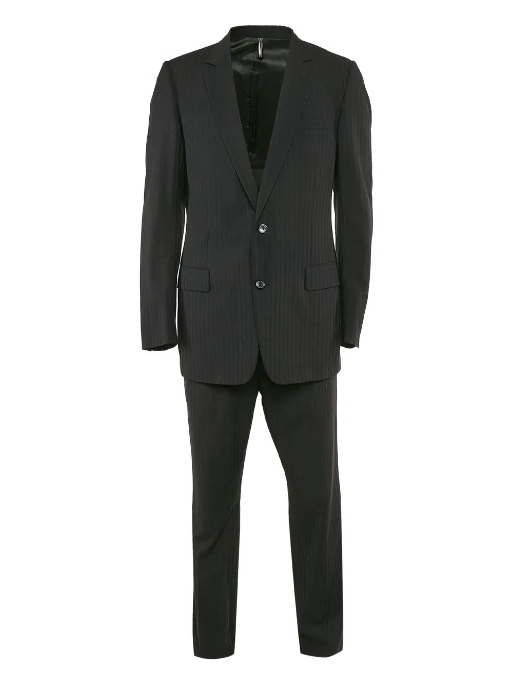 Christian Dior Pre-Owned striped-pattern wool suit | Black | Image 1