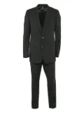 Christian Dior Pre-Owned striped-pattern wool suit - Black