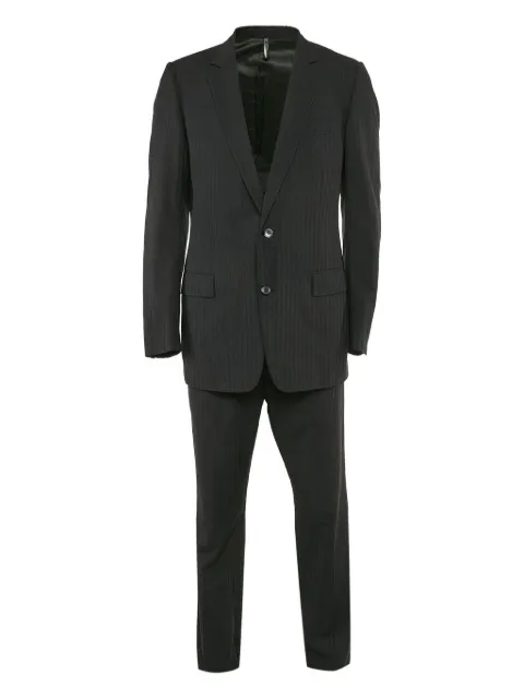 Christian Dior Pre-Owned striped-pattern wool suit