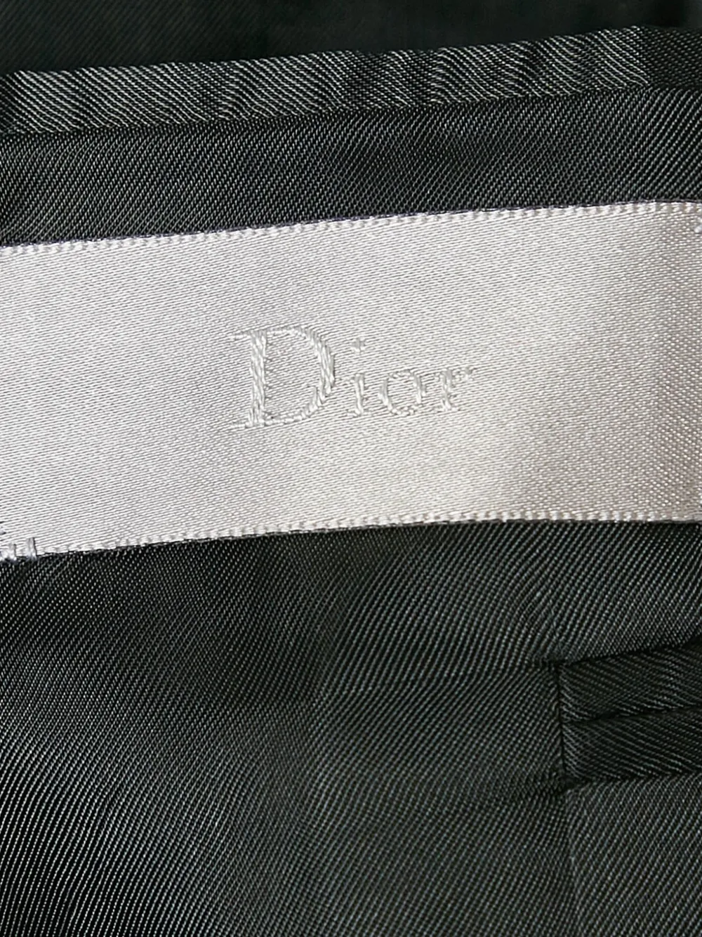 Pre-owned Dior Striped-pattern Wool Suit In Black