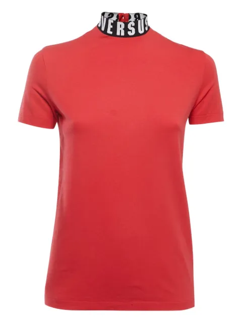 Versus Pre-Owned mock neck trim T-shirt