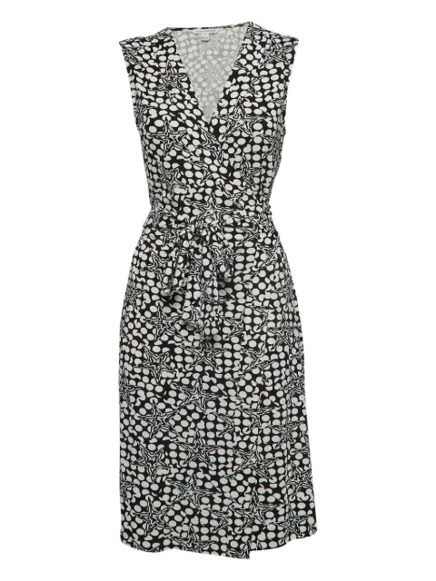 Diane Von Furstenberg Vintage star-print wrap midi dress