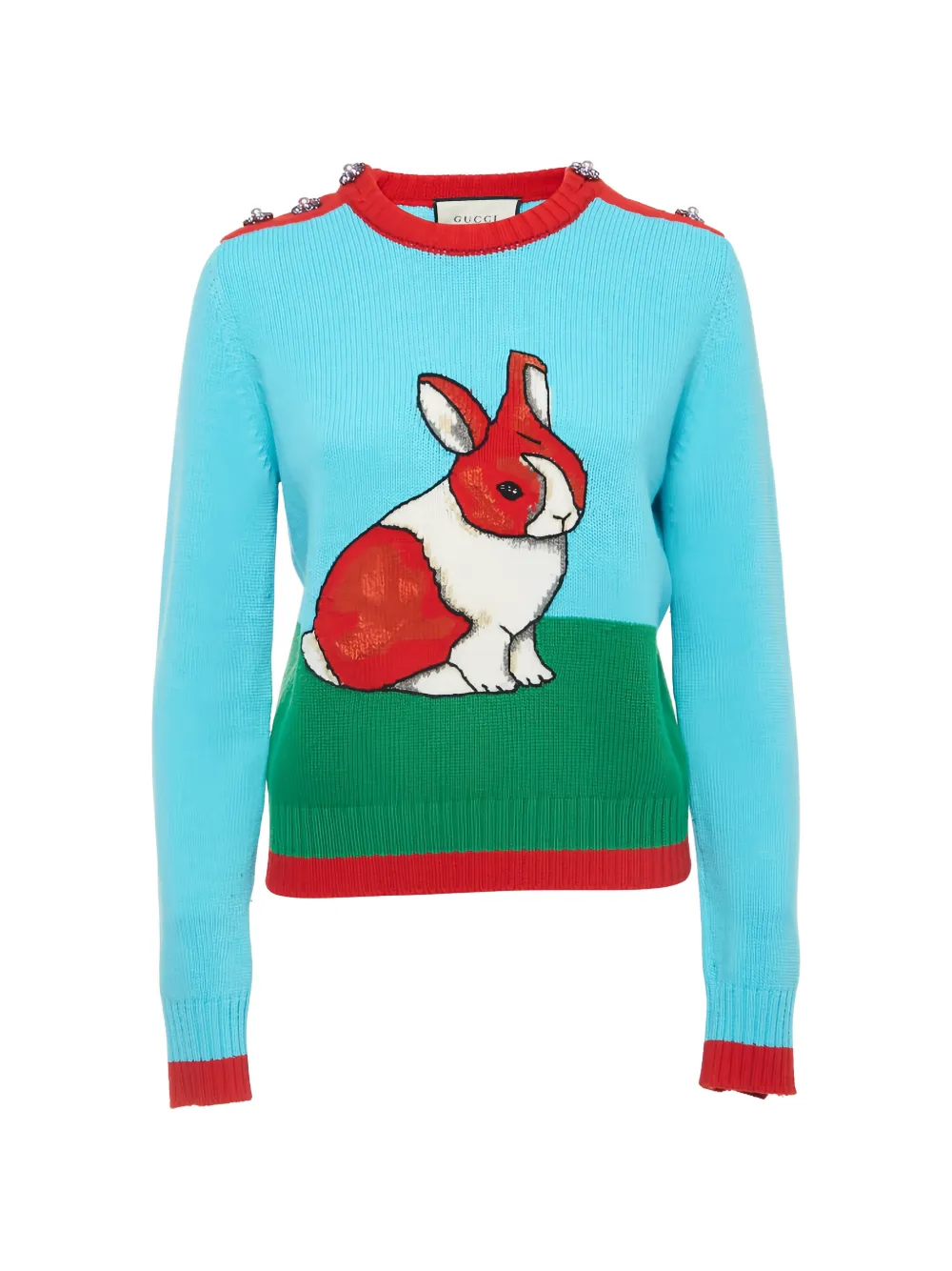 Gucci Pre-Owned Maglione Rabbit - Blu