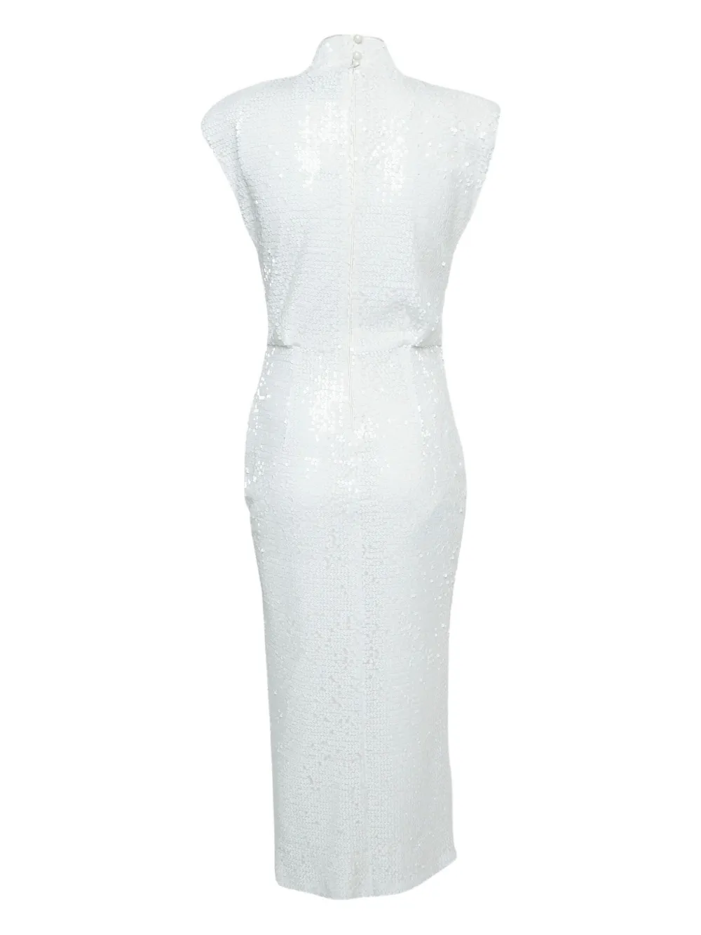 In The Mood For Love Pre-owned jurk met gedrapeerd effect - Wit