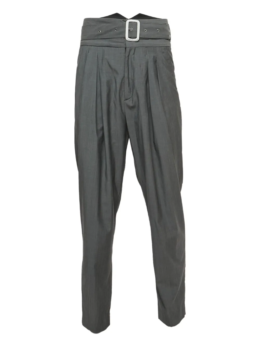 Kenzo Pre-Owned pleated belted trousers | Grey | Image 1