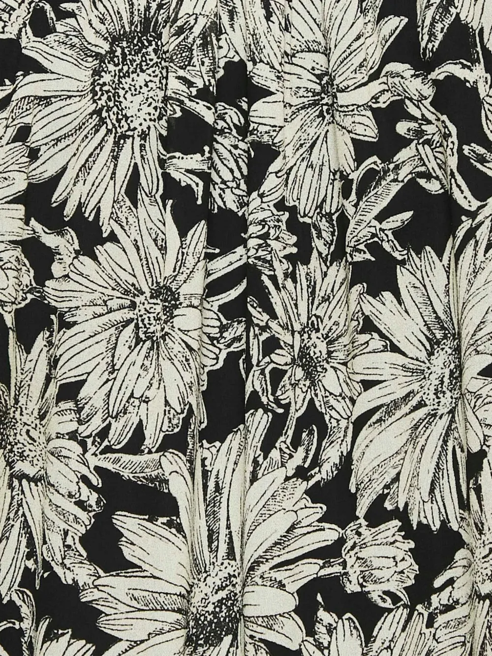Saint Laurent Pre-Owned 2023 jurk met bloemenprint - Zwart