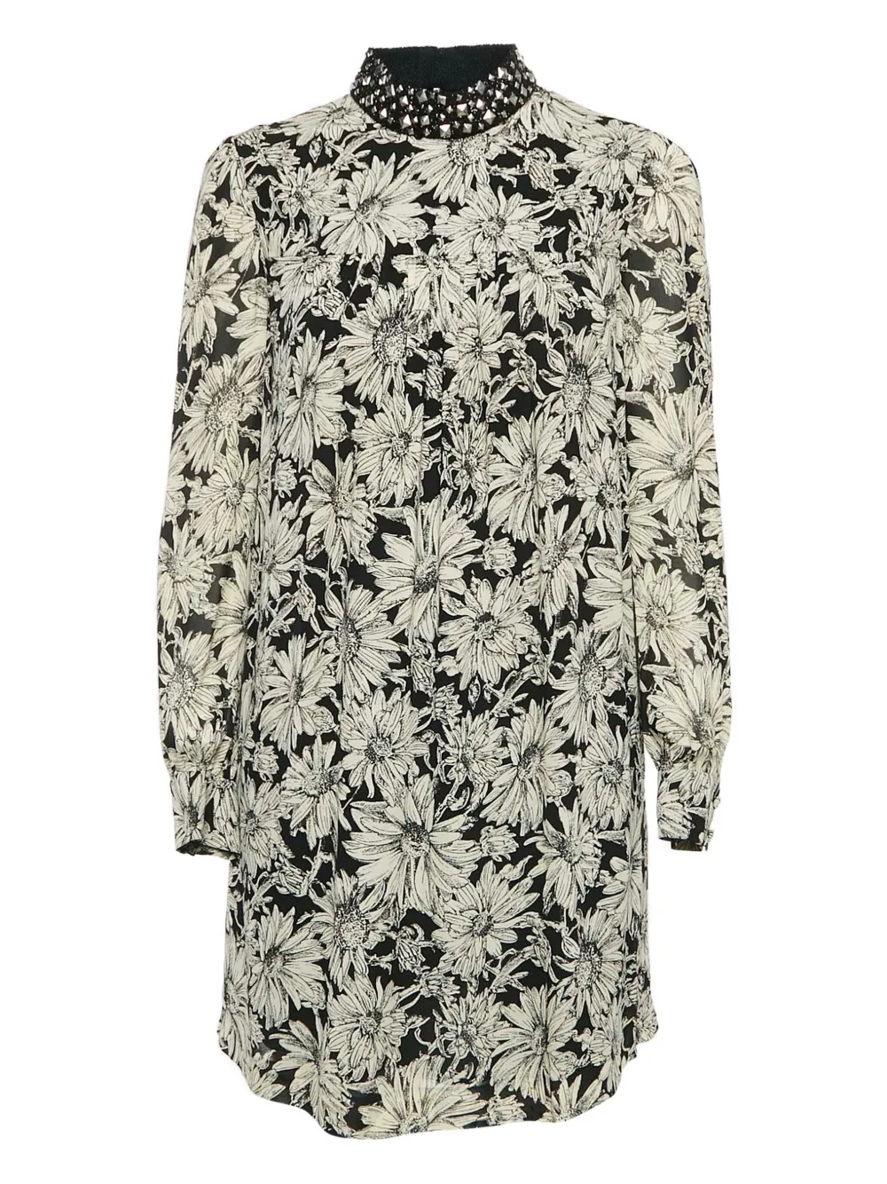 Saint Laurent Pre-Owned 2023 floral-print dress | Black | Image 1