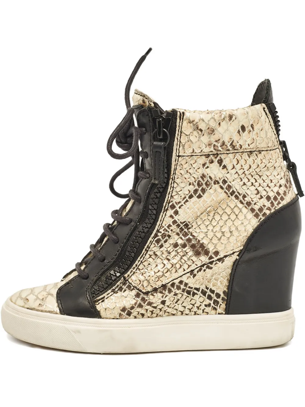 Giuseppe Zanotti Vintage Coby Wedge-Sneakers 80mm - Nude