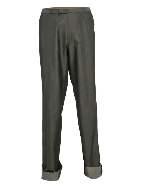 BOSS cuffed-hems trousers