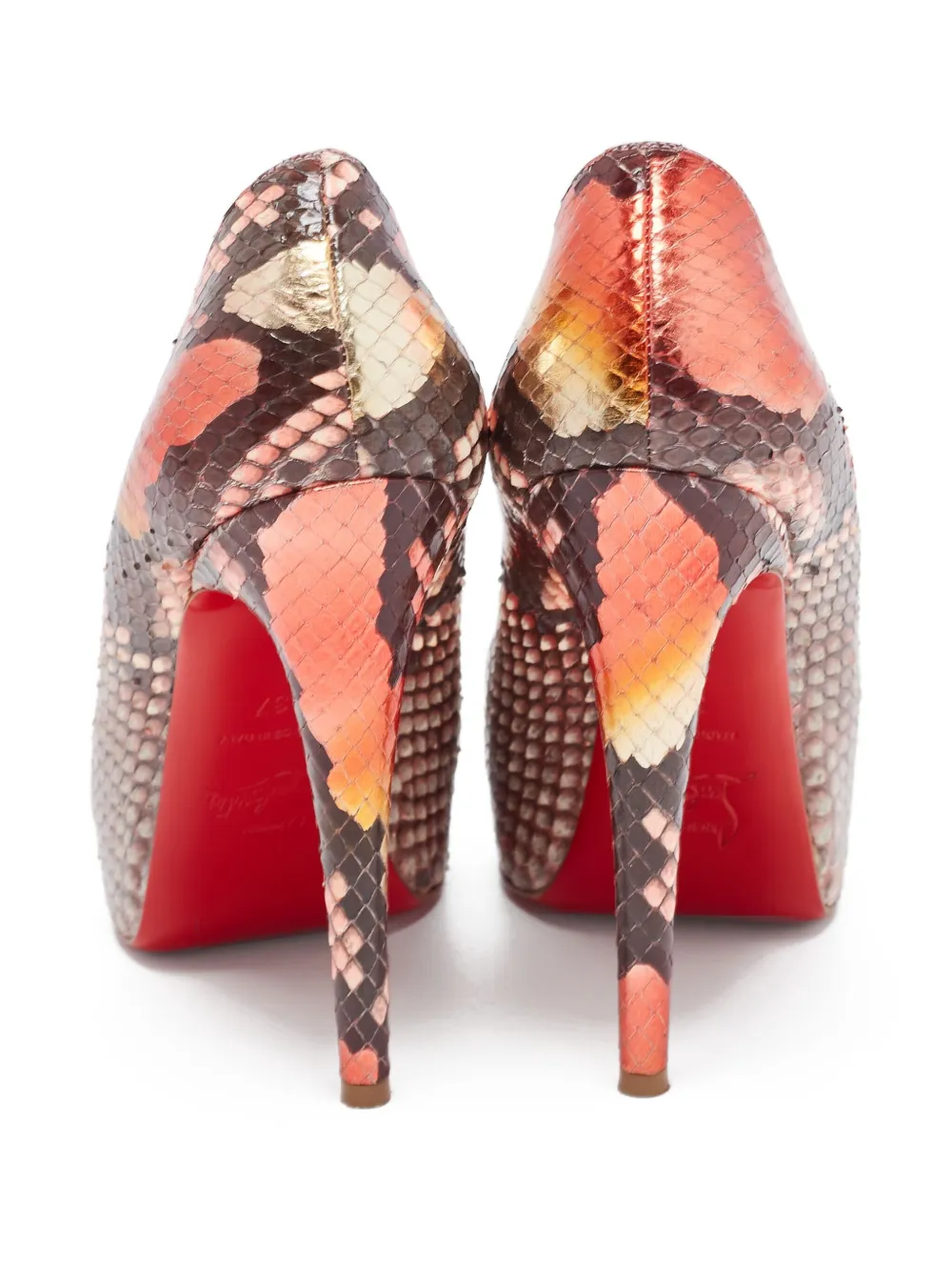Christian Louboutin Pre-Owned 130mm Very Prive python-leather pumps | Image 2