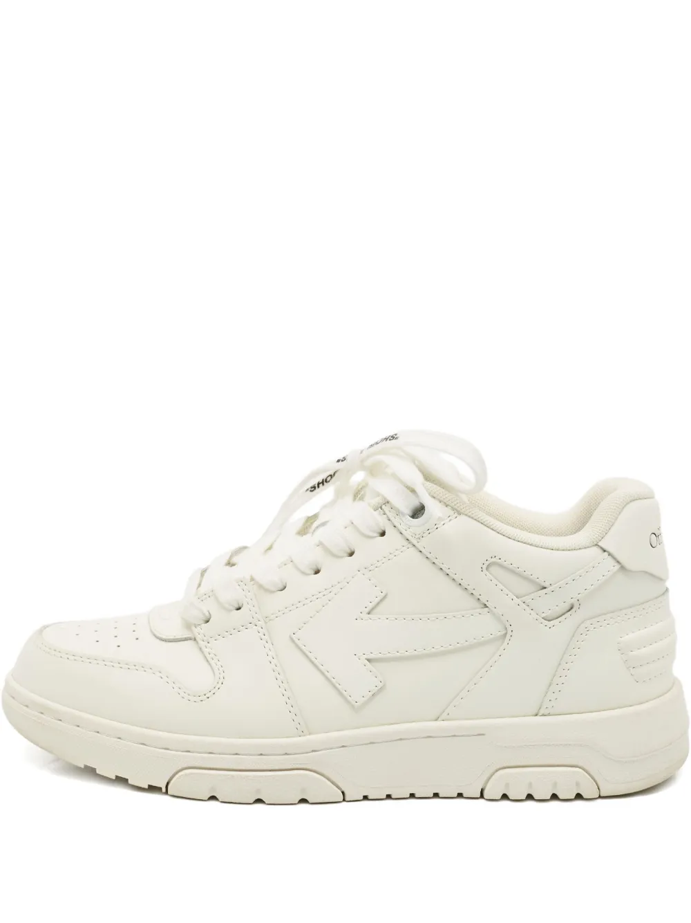 Pre-owned Off-white Out Of Office Leather Sneakers In White