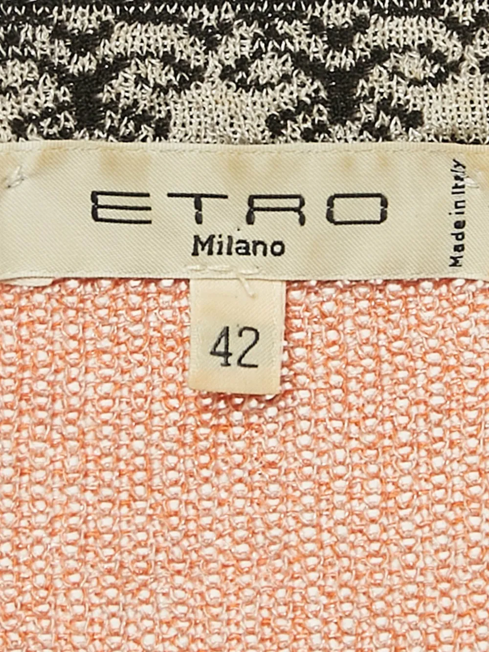 Pre-owned Etro 2023 Bell Sleeves Paisley Sweater In Orange