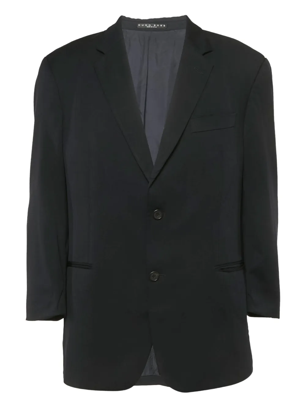 BOSS single-breasted wool blazer | Blue | Image 1