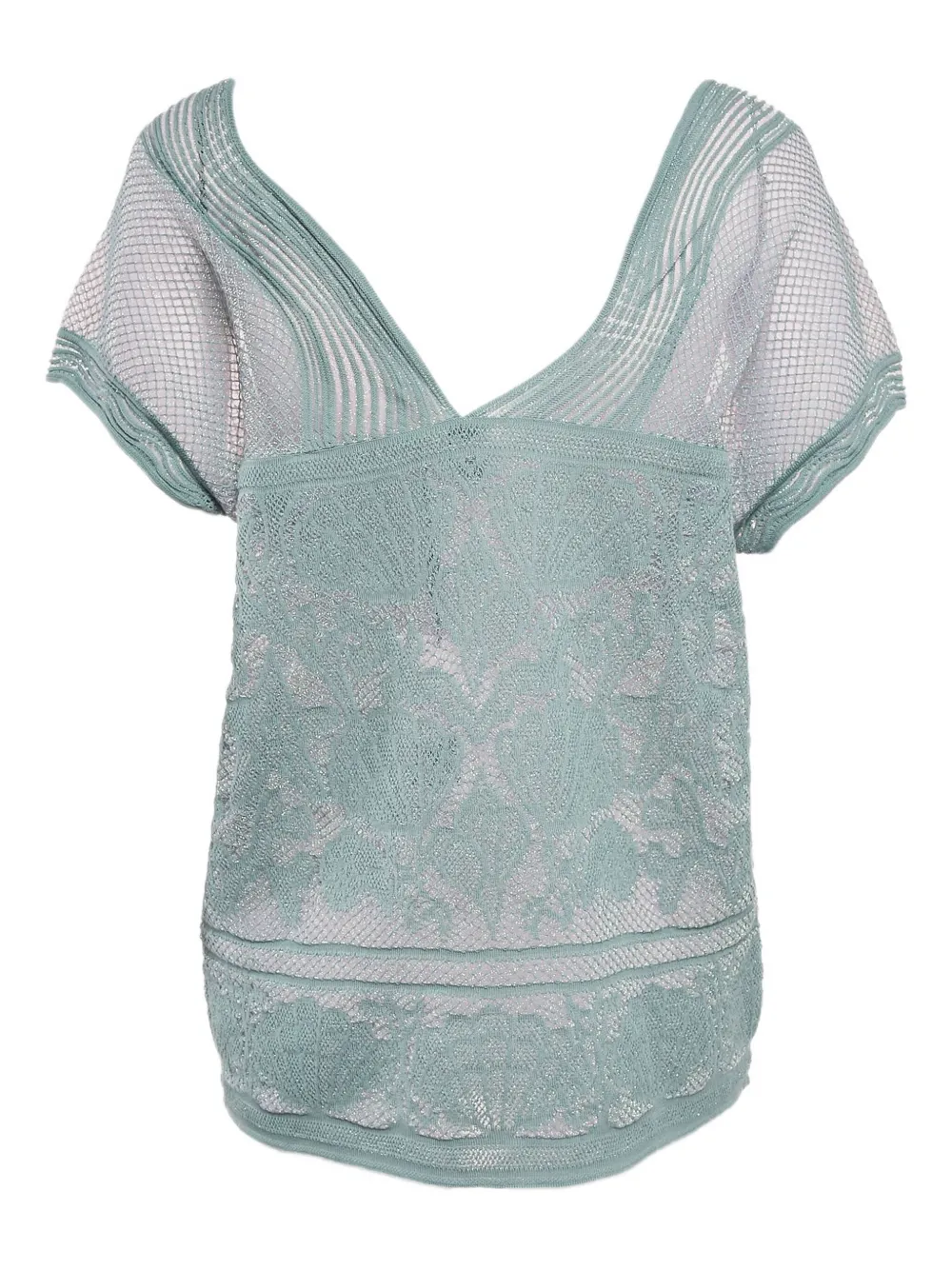 Missoni Pre-Owned shell-pattern lace knit top | Image 2