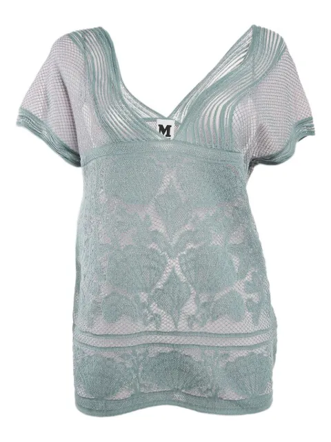 Missoni Pre-Owned shell-pattern lace knit top