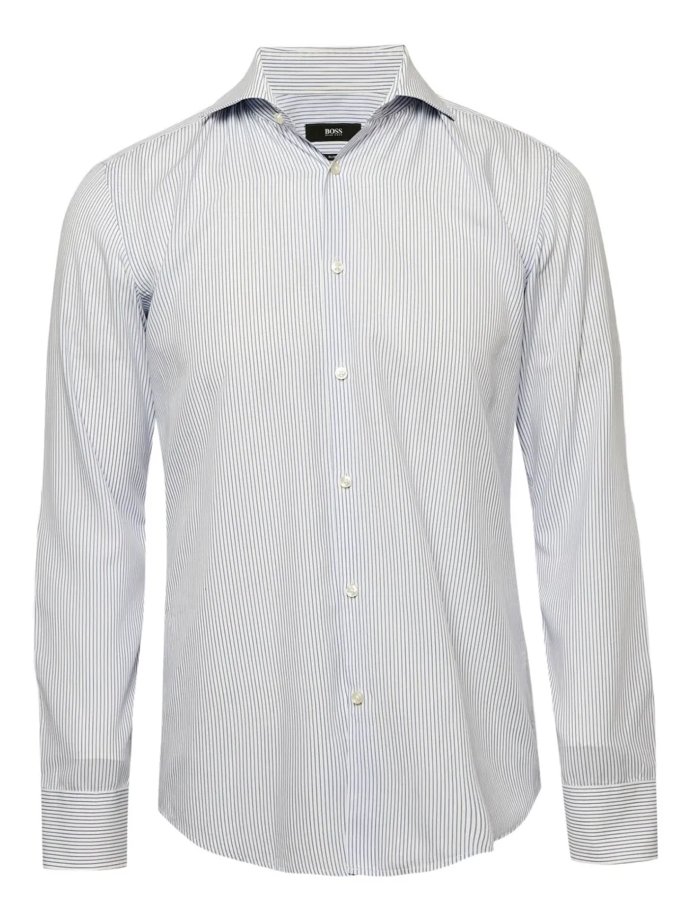BOSS striped cotton shirt | White | Image 1