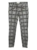 Current/Elliott Soho plaid zip stiletto trousers - Grey