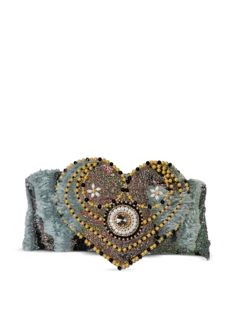 Reem Acra beaded-embellishment belt