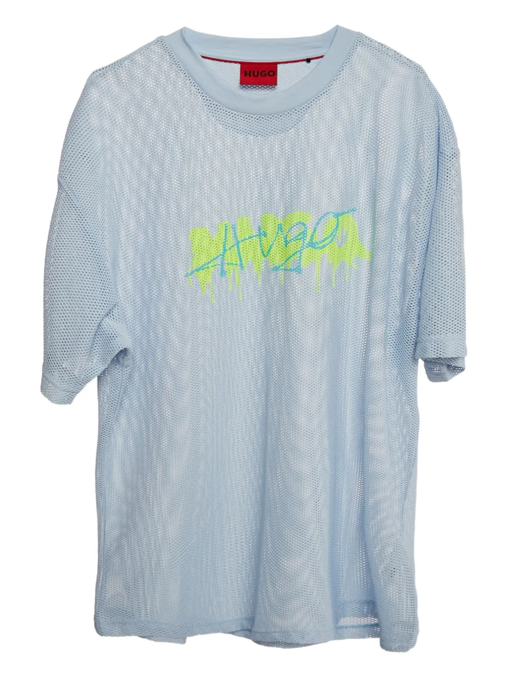 BOSS GREEN HUGO BOSS mesh print T-shirt | Blue | Image 1