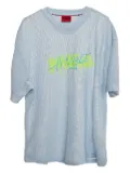 BOSS GREEN HUGO BOSS mesh print T-shirt - Blue
