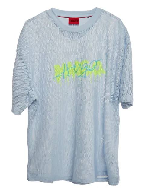BOSS GREEN HUGO BOSS mesh print T-shirt