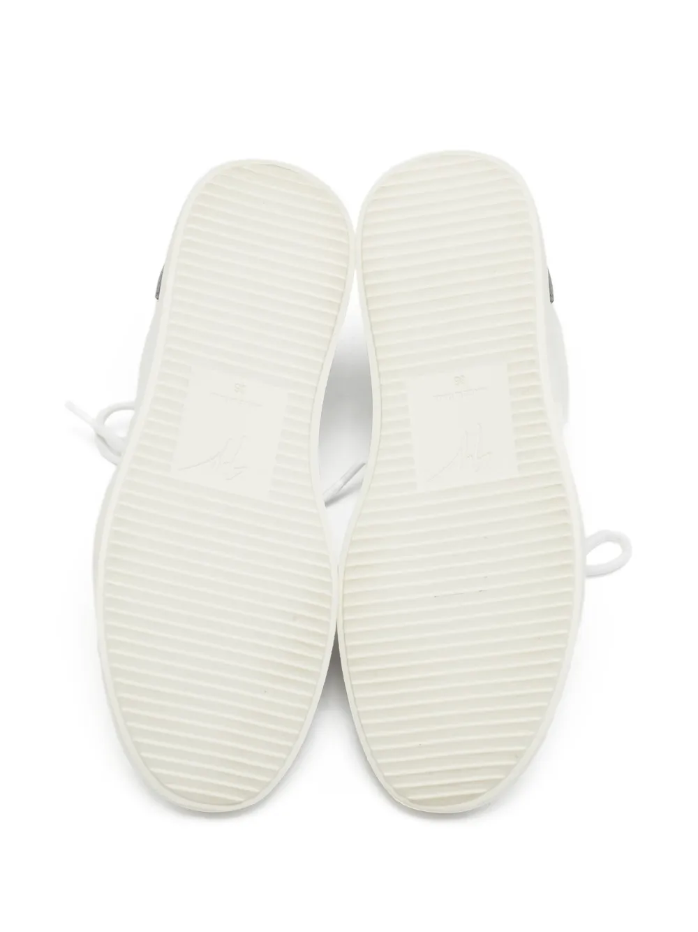 GIUSEPPE ZANOTTI Pre-owned G Runner Leather Sneakers In White