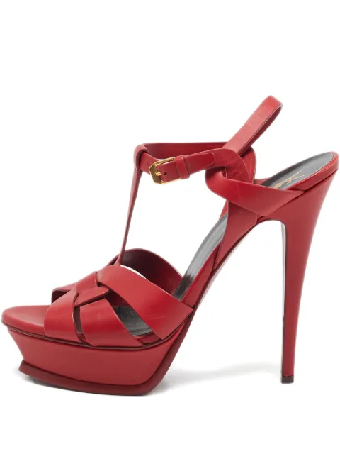Saint Laurent Pre-Owned 120mm Tribute platform sandals