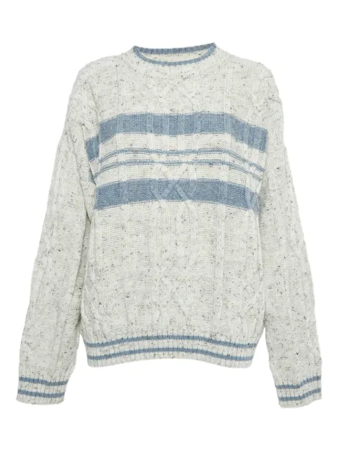 Saint Laurent Pre-Owned 1980 cable-knit jumper