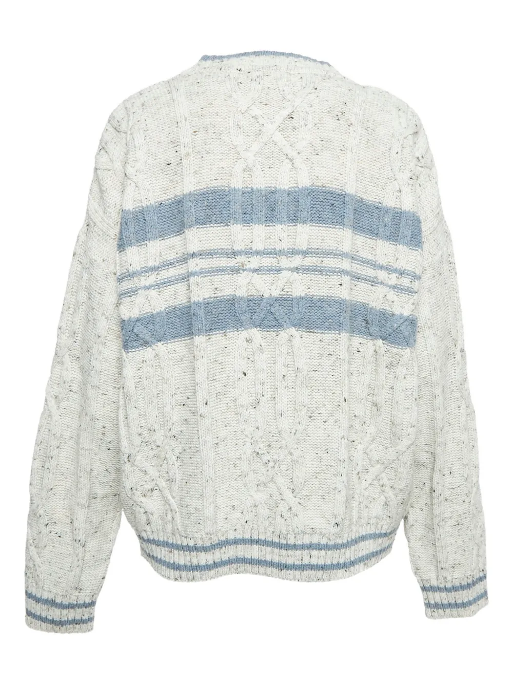 Saint Laurent Pre-Owned 1980 cable-knit jumper | Image 2