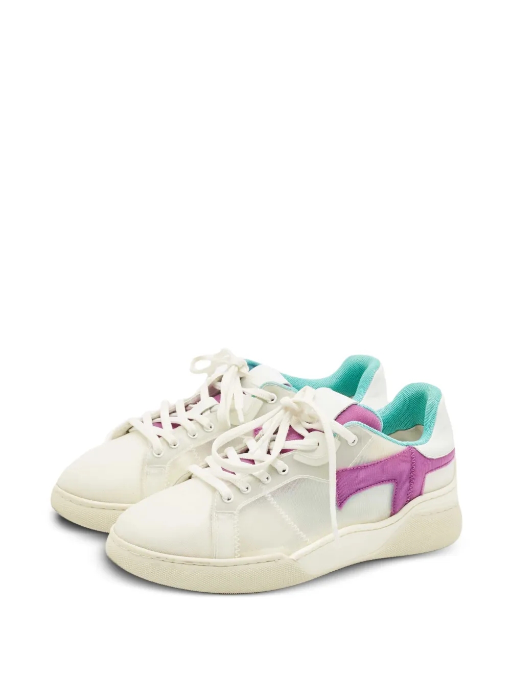 Tod's Vintage Sneakers met vlakken - Wit