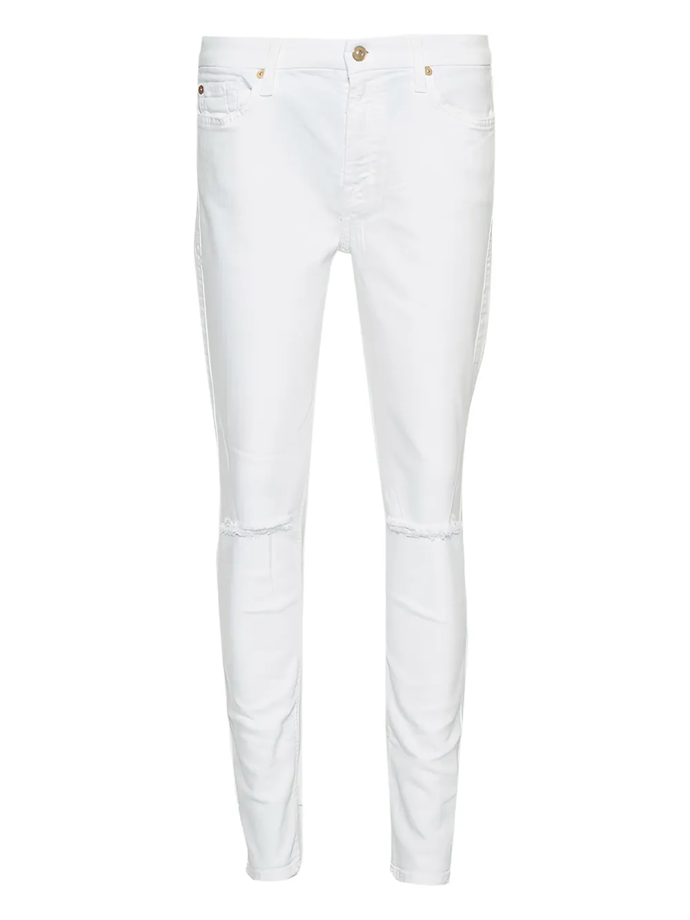 7 For All Mankind Jeans con design a cinque tasche - Bianco