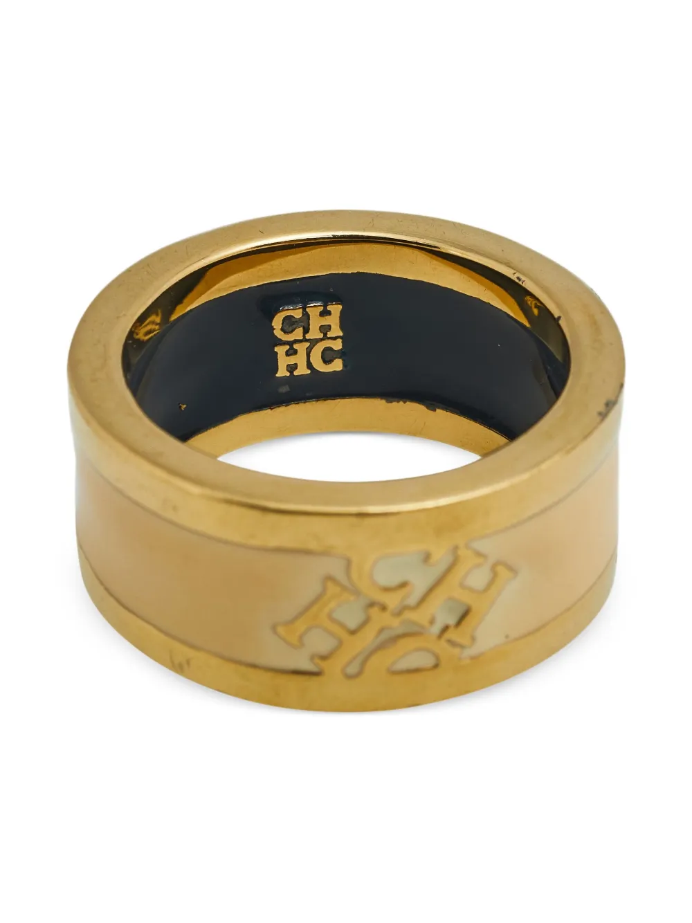 Carolina Herrera Vintage 2024 gold enamel ring | Image 2