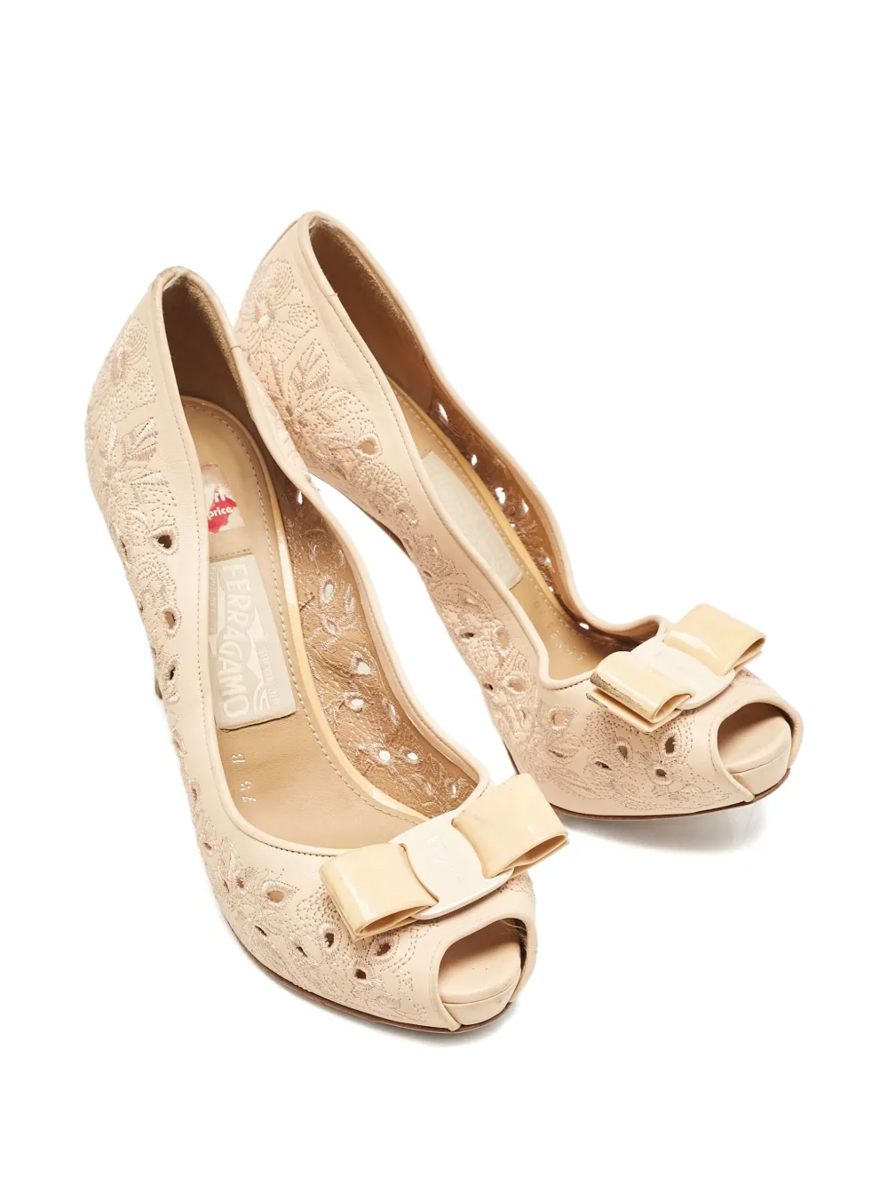 Ferragamo Pre-Owned 1155668 Orange - Beige