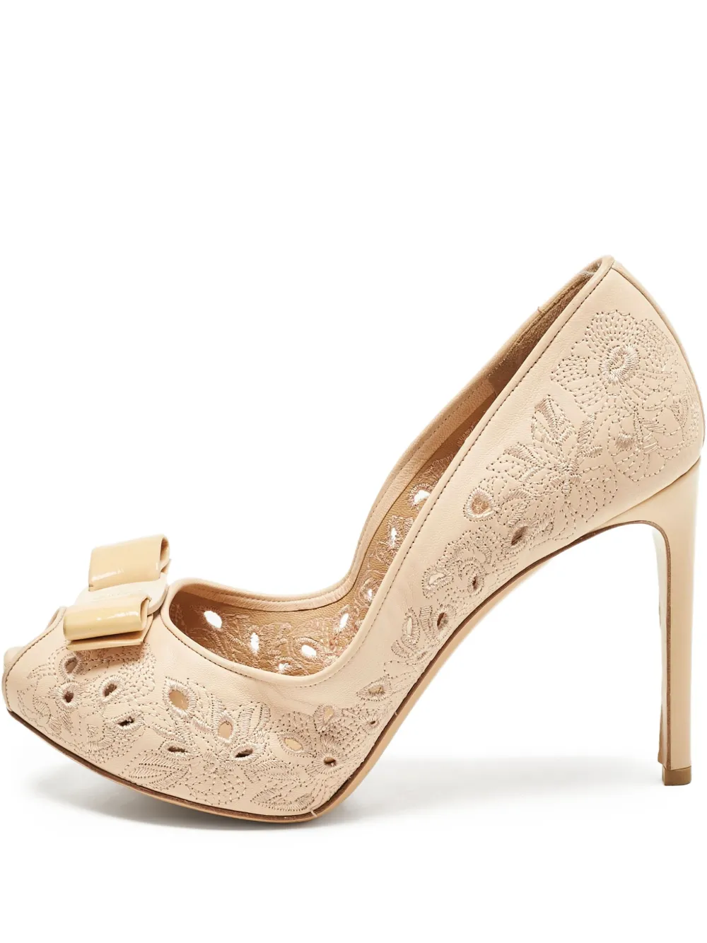 Ferragamo Pre-Owned 1155668 Orange - Nude