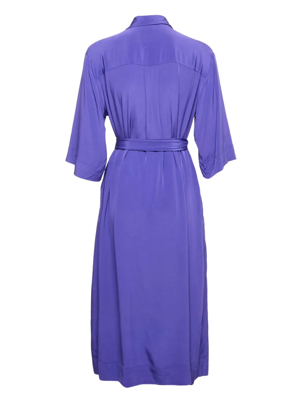 Diane Von Furstenberg Vintage Pre-owned zijden blousejurk met ceintuur - Paars