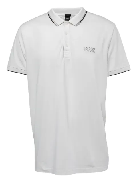 BOSS three-button placket polo shirt