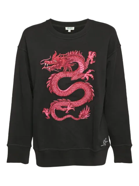 Kenzo Pre-Owned dragon-appliqué sweatshirt